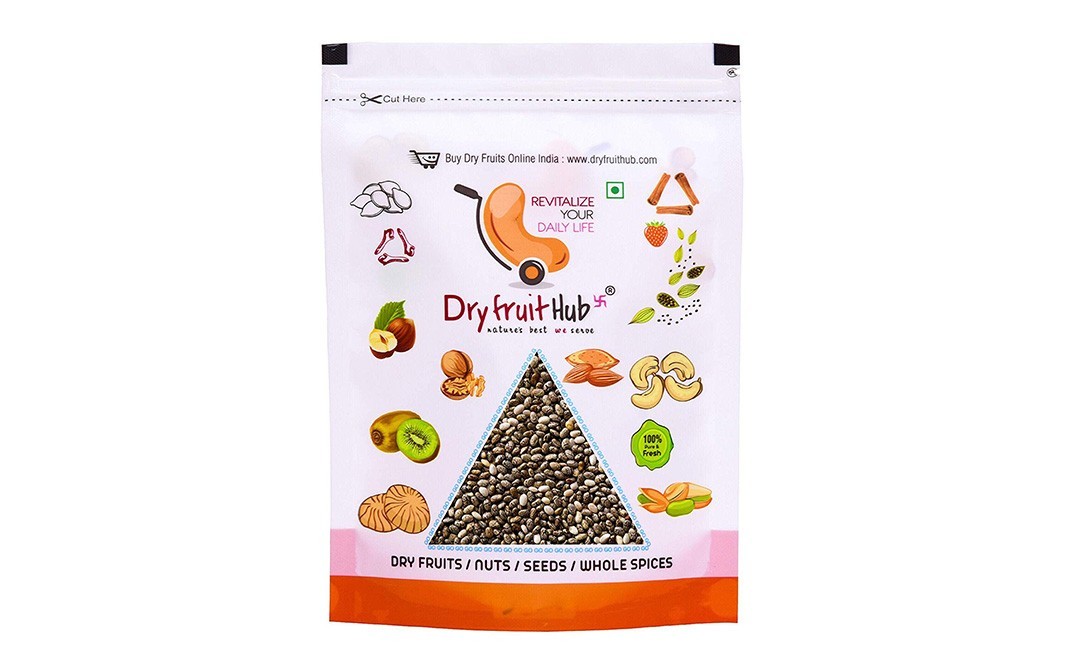 Dryfruit Hub Raw Chia Seeds    Pack  500 grams